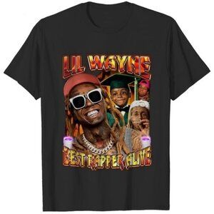Best Rapper Alive Lil Wayne Hip-Hop Fan Graphic T-Shirt 166